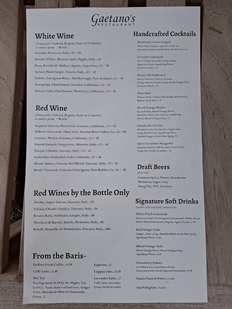 Gaetano's Restaurant Menu - Image 6